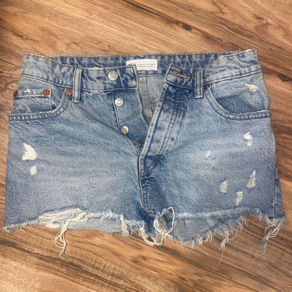 Zara denim shorts